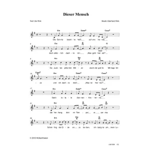 Produktbild des Artikels Dieser Mensch (Noten - Download)