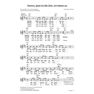 Produktbild des Artikels Komm, jetzt ist die Zeit wir beten an (Noten - Download)