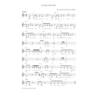Produktbild des Artikels Du bist mein Ziel (Noten - Download)