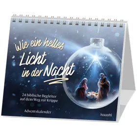 Produktbild des Artikels Wie ein helles Licht in der Nacht - Adventskalender (Kalender - Spiralbindung)