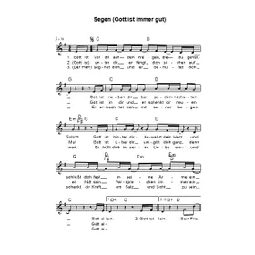 Produktbild des Artikels Segen (Gott ist immer gut) (Noten - Download)
