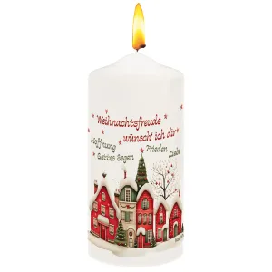 Produktbild des Artikels Kerze "Weihnachtsfreude wünsch` ich dir" ()