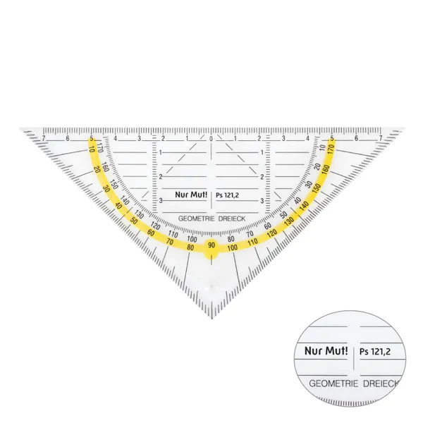 Produktbild des Artikels Geodreieck - neon-gelb (Schreibwaren)