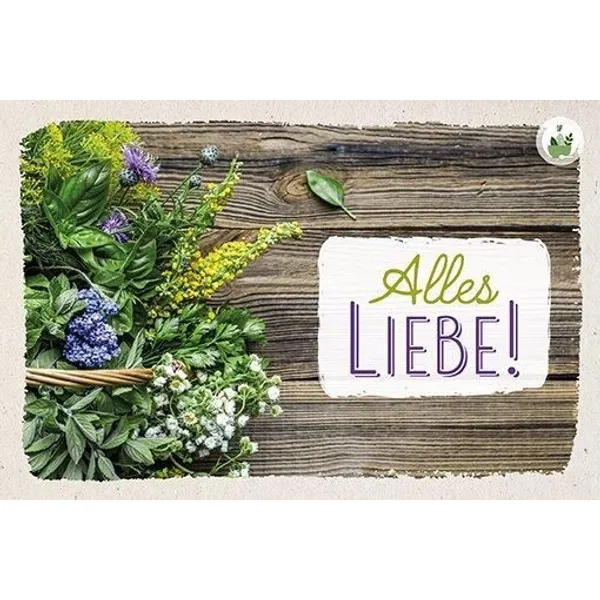 Produktbild des Artikels Kräuter-Dip-Karte - Alles Liebe (Lebensmittel)