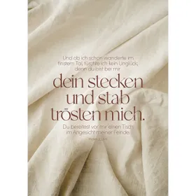 Produktbild des Artikels Postkarten: Ob ich schon wanderte im finstern Tal 4 Stück (Schreibwaren)