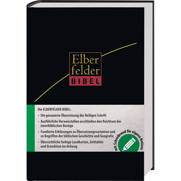 Produktbild des Artikels Elberfelder Bibel - mit Schreibrand, Leder (Bibel - Leder)