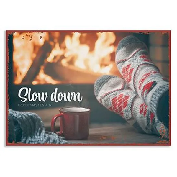 Produktbild des Artikels Metallschild klein - Slow down ()