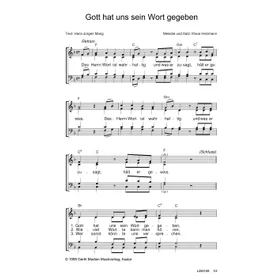 Produktbild des Artikels Gott hat uns sein Wort gegeben (Noten - Download)