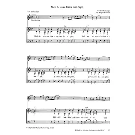 Produktbild des Artikels Mach du unsre Hände zum Segen (Noten - Download)