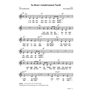 Produktbild des Artikels In dieser wundersamen Nacht (Noten - Download)