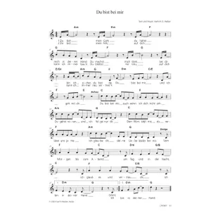 Produktbild des Artikels Du bist bei mir (Noten - Download)