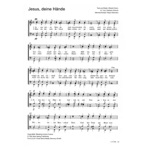 Produktbild des Artikels Jesus, deine Hände (Noten - Download)
