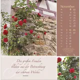 Stimmungsbild zu Rosenduft mit lieben Wünschen 2026 - Postkartenkalender