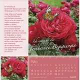 Stimmungsbild zu Rosenduft mit lieben Wünschen 2026 - Postkartenkalender