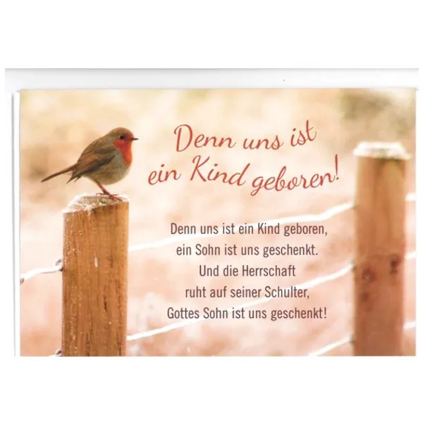 Produktbild des Artikels CD-Card: Denn uns ist ein Kind geboren (Schreibwaren)