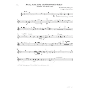 Produktbild des Artikels Jesus, mein Herr, wird immer mich lieben (Oboe) (Noten - Download)