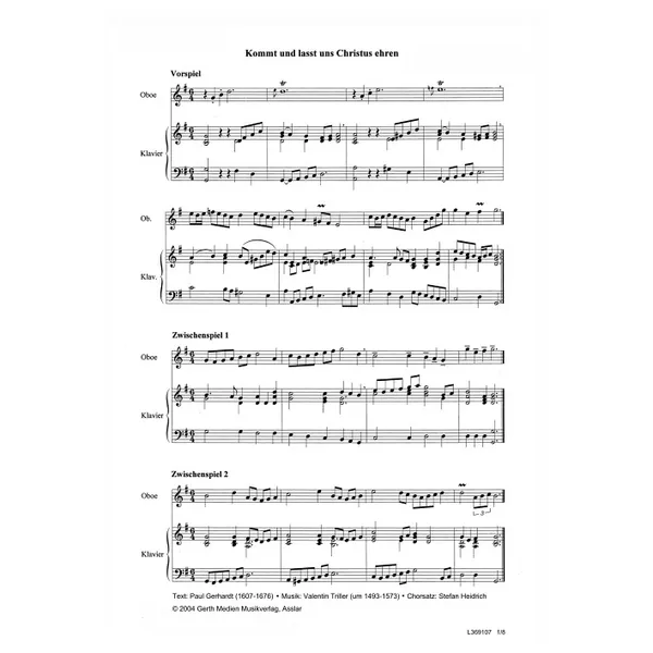 Produktbild des Artikels Kommt und lasst uns Christus ehren (Noten - Download)