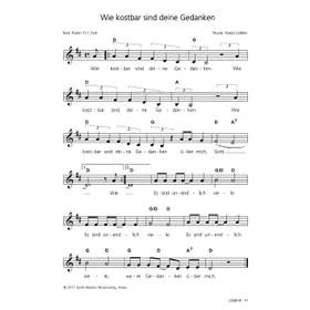 Produktbild des Artikels Wie kostbar sind deine Gedanken (Noten - Download)