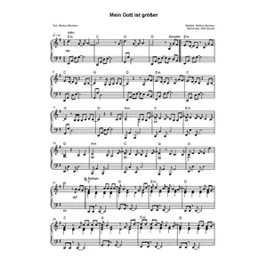Produktbild des Artikels Mein Gott ist größer (Noten - Download)
