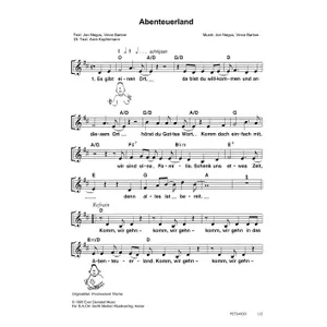 Produktbild des Artikels Abenteuerland (Noten - Download)