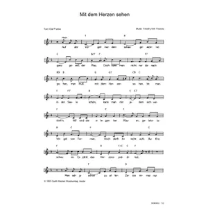 Produktbild des Artikels Mit dem Herzen sehen (Noten - Download)