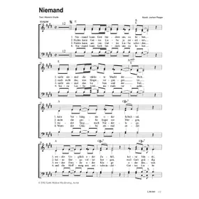 Produktbild des Artikels Niemand (Noten - Download)