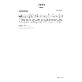 Produktbild des Artikels Danke (Noten - Download)