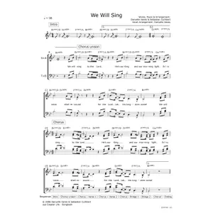 Produktbild des Artikels We Will Sing (Noten - Download)