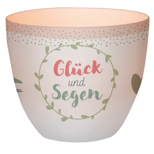 Produktbild des Artikels Windlicht LichterZeit "Glück und Segen" ()