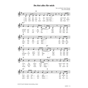 Produktbild des Artikels Du bist alles für mich (Noten - Download)