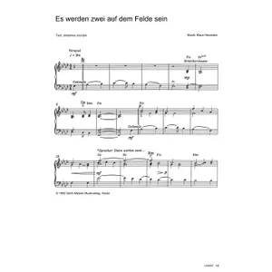 Produktbild des Artikels Es werden zwei auf dem Felde sein (Noten - Download)