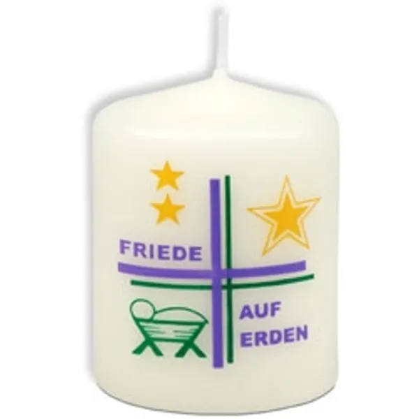Produktbild des Artikels Kerze "Friede auf Erden" - creme ()