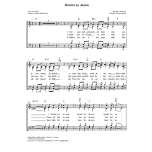 Produktbild des Artikels Komm zu Jesus (Noten - Download)