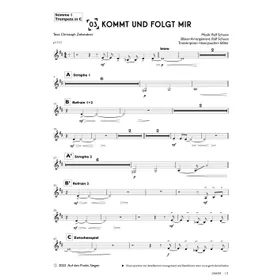 Produktbild des Artikels Kommt und folgt mir (1. Trompete in C) (Noten - Download)