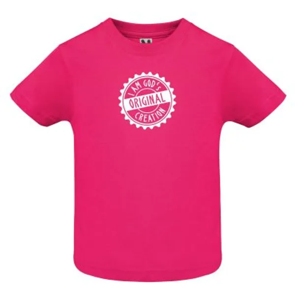 Produktbild des Artikels Baby-Shirt "I am God's original.." Gr 80-85 - pink ()