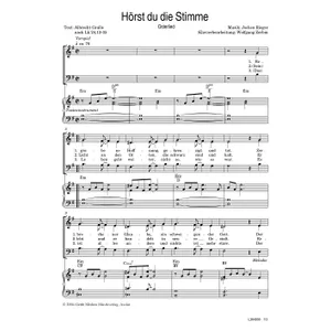 Produktbild des Artikels Hörst du die Stimme (Noten - Download)