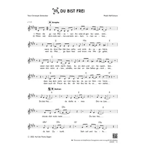 Produktbild des Artikels Du bist frei (einstimmig) (Noten - Download)