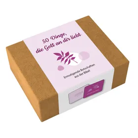 Produktbild des Artikels 50 Dinge, die Gott an dir liebt – Textkartenbox (Schreibwaren)