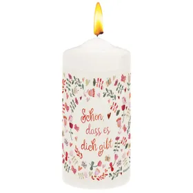 Produktbild des Artikels Kerze "Schön, dass es dich gibt" ()