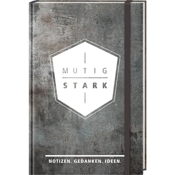 Produktbild des Artikels Notizbuch "mutig und stark" (Schreibwaren - Hardcover)