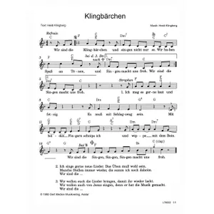 Produktbild des Artikels Klingbärchen (Noten - Download)