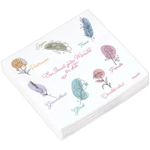 Produktbild des Artikels Servietten "Ein Strauß guter Wünsche für dich" ()