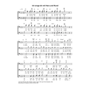Produktbild des Artikels Ich singe dir mit Herz und Mund (Noten - Download)