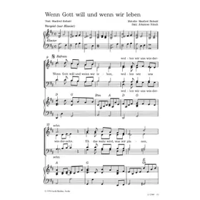 Produktbild des Artikels Wenn Gott will und wenn wir leben (Noten - Download)
