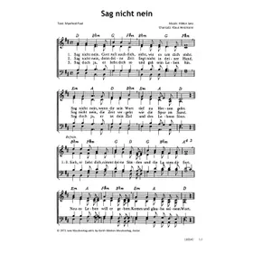 Produktbild des Artikels Sag nicht nein (Noten - Download)