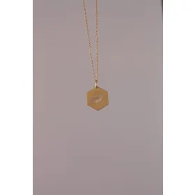 Produktbild des Artikels Kette mit Anhänger "Feder" Silber vergoldet ()
