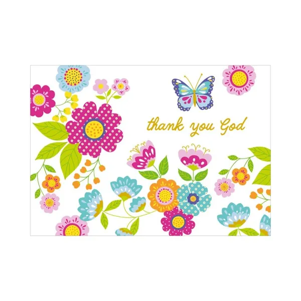 Produktbild des Artikels Postkarte "thank you God" (Schreibwaren)