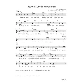 Produktbild des Artikels Jeder ist bei dir willkommen (Noten - Download)