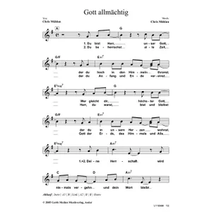 Produktbild des Artikels Gott allmächtig (Noten - Download)