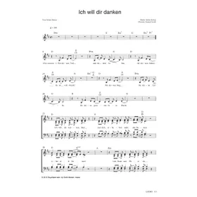 Produktbild des Artikels Ich will dir danken (Noten - Download)
